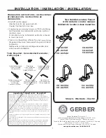 Gerber C0-44-551 Installation Manual preview