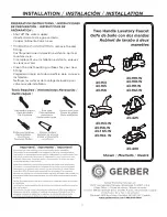 Gerber Maxwell SE 43-153 Installation Instructions Manual preview