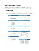 Preview for 2 page of Gerber Tempo 600 Setup Manual And Quick Start Manual