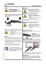 Preview for 14 page of Gerima SMA 40 BER-23.G1 Operating Manual