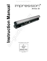 Preview for 1 page of German Light Products Impression X4 Bar 20 Instruction Manual