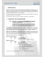 Preview for 3 page of German Physiks PQS-100 Plus User Manual