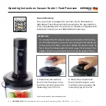 Предварительный просмотр 6 страницы German pool Anti-Oxidation Vacuum Food Processing Plus VAP-100 User Manual