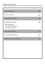 Предварительный просмотр 2 страницы German pool EF-116W Operating Instructions Manual