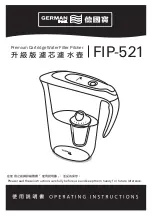 German pool FIP-521 Operating Instructions Manual preview