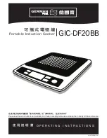 German pool GIC-DF20BB Operating Instructions Manual preview