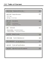 Preview for 2 page of German pool GIC-DF20BB Operating Instructions Manual