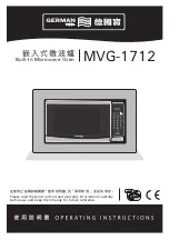 Предварительный просмотр 1 страницы German pool MVG-1712 Operating Instructions Manual