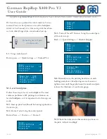 Предварительный просмотр 10 страницы German RepRap X400 Pro V3 User Manual
