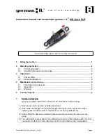 Germana-A AIR-FORCE SLR REAR Instruction Manual preview