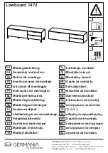 Preview for 1 page of Germania Lowboard 1472 Assembly Instruction Manual