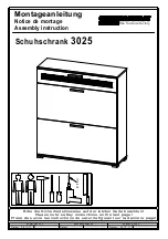 Preview for 1 page of Germania Schuhschrank 3025 Assembly Instruction Manual