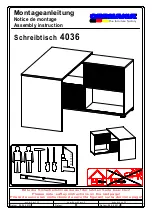 Germania Writing Desk 4036 Assembly Instruction Manual preview