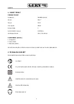 Preview for 2 page of Gern Pro DAN0803 Instruction Manual