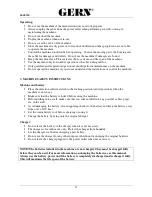 Preview for 13 page of Gern DAN0700 Instructions For Use Manual