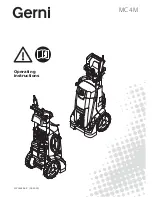 Preview for 1 page of Gerni MC 4M Operating Instructions Manual