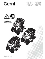 Gerni MH 4M Operating Instructions Manual preview