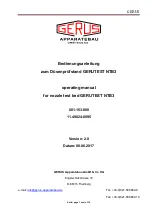 Preview for 1 page of Gerus GERUTEST NTB3 Operating Manual