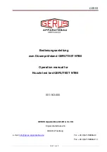 Gerus GERUTEST NTB5 Operation Manual preview