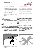 Preview for 11 page of GESAME MH Super 114 Instruction Manual