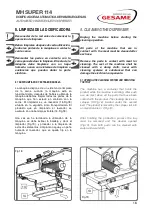 Preview for 16 page of GESAME MH Super 114 Instruction Manual