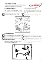 Preview for 17 page of GESAME MH Super 114 Instruction Manual