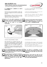 Preview for 20 page of GESAME MH Super 114 Instruction Manual