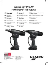 Gesipa AccuBird Pro AV Operating Manual preview