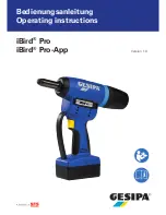 Gesipa IBird Pro Operating Instructions Manual preview