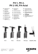 Preview for 1 page of Gesipa PH 1 Operating Manual With Spare Parts List