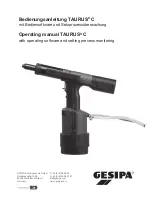 Gesipa TAURUS 1 C Operating Manual предпросмотр