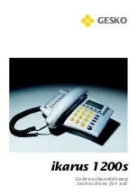 gesko Ikarus 1200s Instructions For Use Manual preview