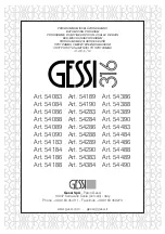 Preview for 1 page of Gessi 54086 Manual