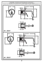 Preview for 2 page of Gessi Goccia 33681 Manual