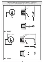 Preview for 2 page of Gessi Goccia 33682 Manual