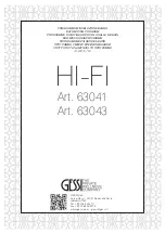 Preview for 1 page of Gessi HI-FI 63041 Manual