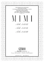 Gessi MIMI 31232 Manual preview