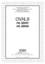 Preview for 1 page of Gessi OVALE 23037 Manual