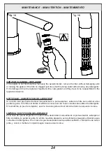 Предварительный просмотр 24 страницы Gessi OVALE 26837 Manual