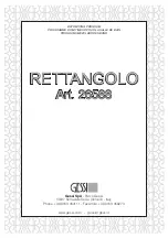 Gessi RETTANGOLO 26588 Manual preview