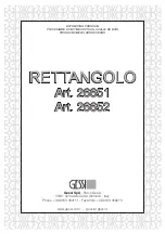 Gessi RETTANGOLO 26651 Manual предпросмотр