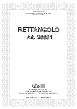 Предварительный просмотр 1 страницы Gessi RETTANGOLO 26691 Manual