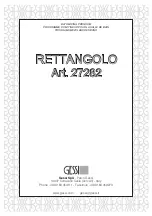 Gessi RETTANGOLO 27282 Manual предпросмотр