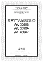 Preview for 1 page of Gessi RETTANGOLO 30988 Manual