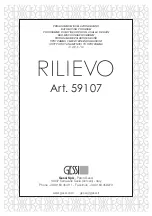 Preview for 1 page of Gessi RILIEVO 59023 Manual