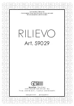 Предварительный просмотр 1 страницы Gessi RILIEVO 59029 Manual