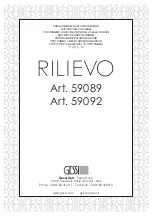 Gessi Rilievo 59089 Manual предпросмотр