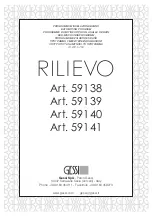 Gessi RILIEVO 59138 Manual preview