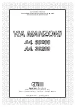 Предварительный просмотр 1 страницы Gessi VIA MANZONI 39288 Manual