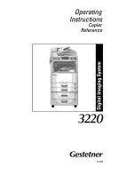 Gestetner 3220 Copier Manual preview
